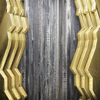 golden background made in 3D