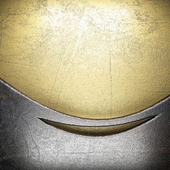 metal on gold made in 3D