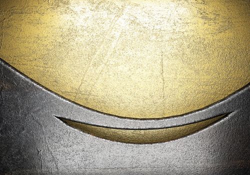 metal on gold made in 3D