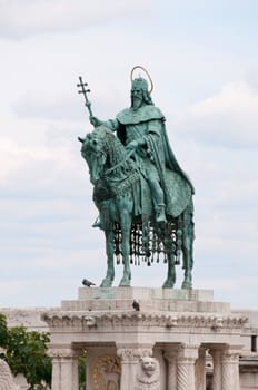 Saint Stephen bronze statue in Budapest, Budapest