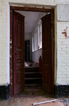 Chernobyl disaster results. This is an abandoned house in Chernobyl city