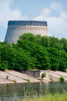 Chernobyl atomic nuclear power station in Ukraine