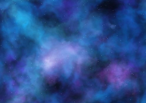 Far space being shone nebula as abstract background