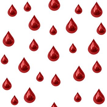 Seamless background of blood drips