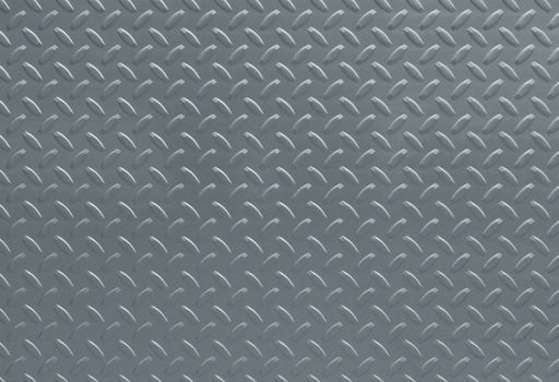Diamond metal sheet steel texture background as a construction design element representing toughness and heavy duty industries.