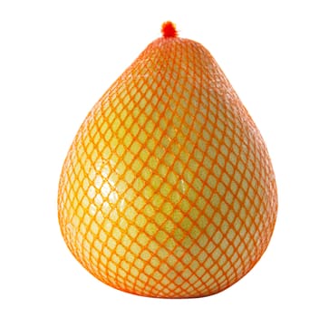 pomelo packaged on a white background (isolated object)