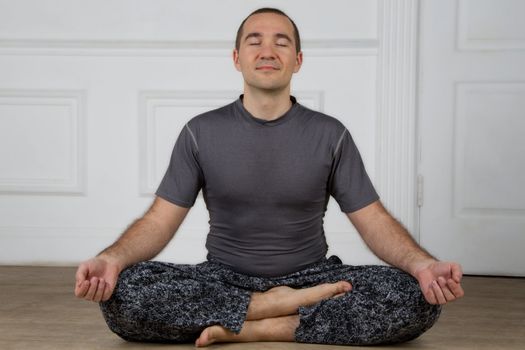 Siddhasana - one of the basic yoga poses, which can be used to fine pranayama and meditation