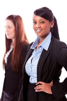 business team diversity happy isolated on white