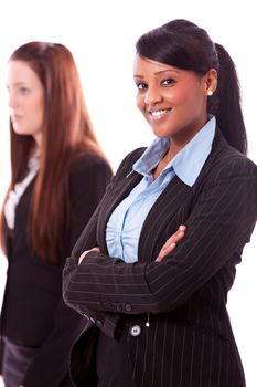 business team diversity happy isolated on white