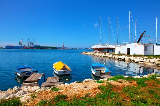 fishing boats floating on the water
