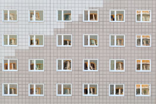 windows of big building