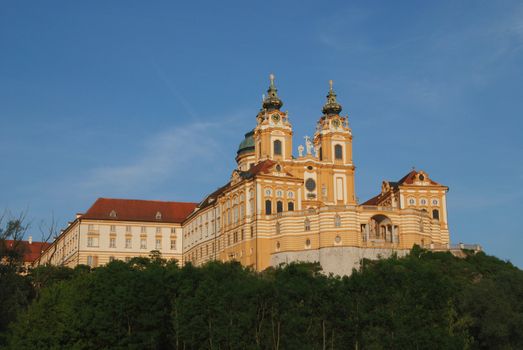 Famous Benedictine cloister of Melk in Austria