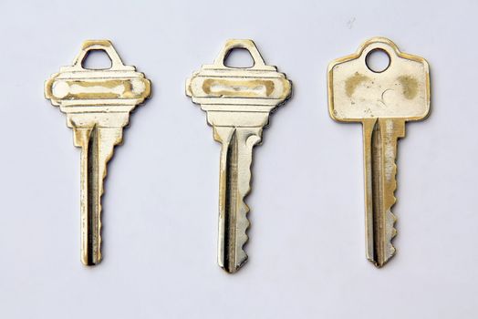 Keys isplated on white background