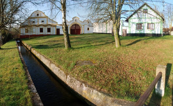 Traditional Czech village of a baroque origin