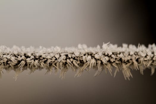 wire fence texture with hoarfrost overlay