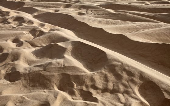 view of the Sahara Desert sand dunes texture