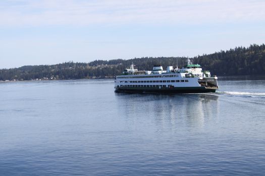 Ferry in Puget Sound, near Seattle