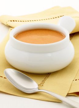 Smooth, creamy and  highly-seasoned french lobster bisque, this delicious cream soup of french origin is a classic, and can be made from lobster, crab, shrimp or crayfish.