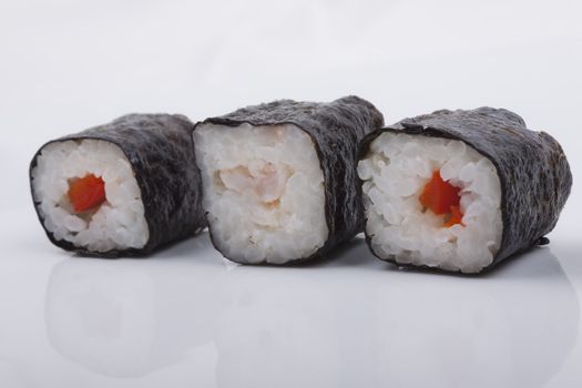 Sushi isolated on a white background