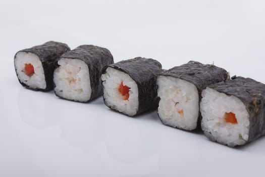 Sushi isolated on a white background