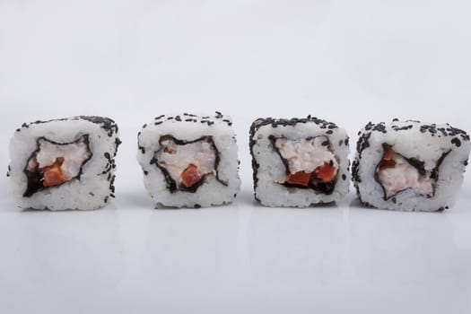 Sushi isolated on a white background