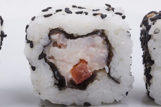 Sushi isolated on a white background