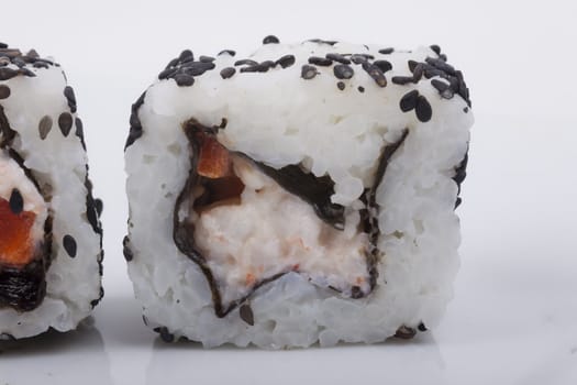 Sushi isolated on a white background