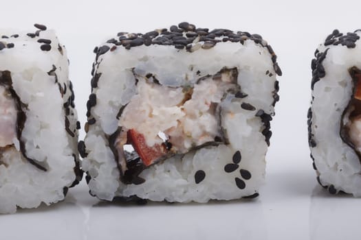 Sushi isolated on a white background