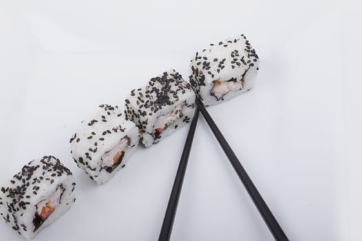 Sushi isolated on a white background