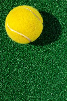 tennis ball on grass