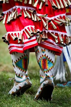 Native american dancers at a Powwow
