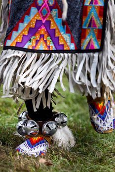 Native american dancers at a Powwow
