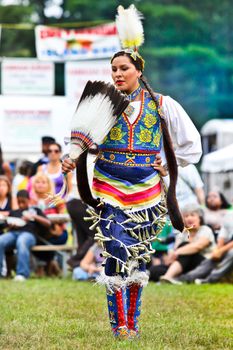 YORKTOWN HEIGHTS, NY - SEPTEMBER 25: Native American Indian  Pow Wow on September 25, 2011 in Yorktown Heights.
