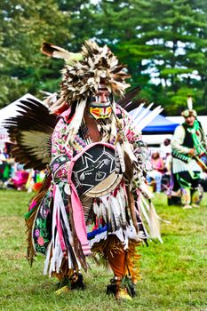 YORKTOWN HEIGHTS, NY - SEPTEMBER 25: Native American Indian  Pow Wow on September 25, 2011 in Yorktown Heights.