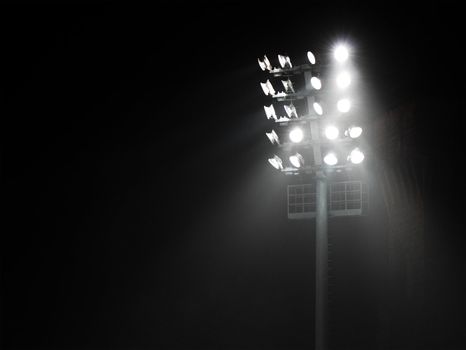 The Stadium Spot-light tower (darck background)