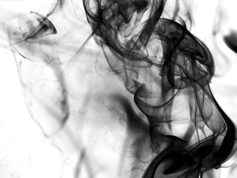 Black abstract smoke