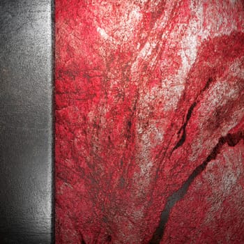 metal on wall made in 3d