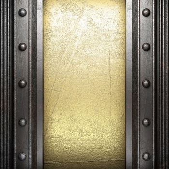 metal on gold made in 3D
