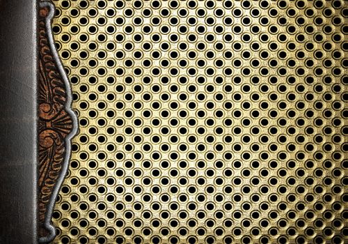 metal on gold made in 3D
