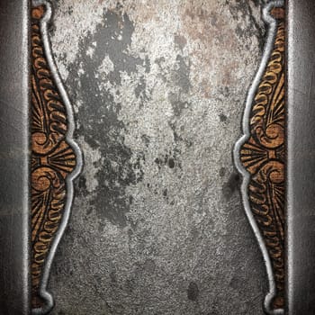 metal on wall made in 3D