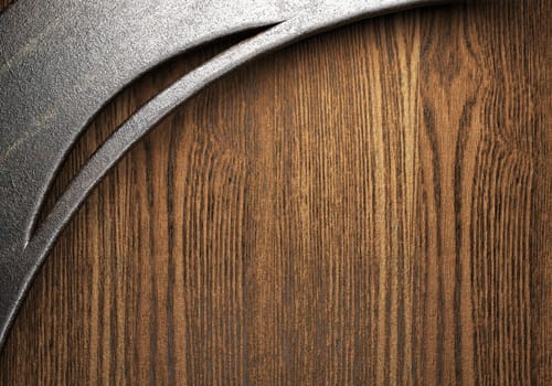 metal on wall made in 3D