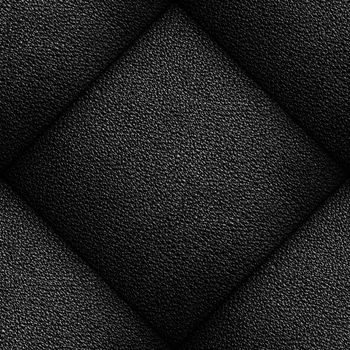 Seamless pattern of black leather texture for background