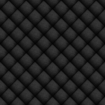 Seamless pattern of black leather texture for background