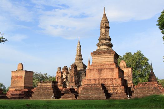 Sukhothai historical park, the old town of Thailand in 800 year ago