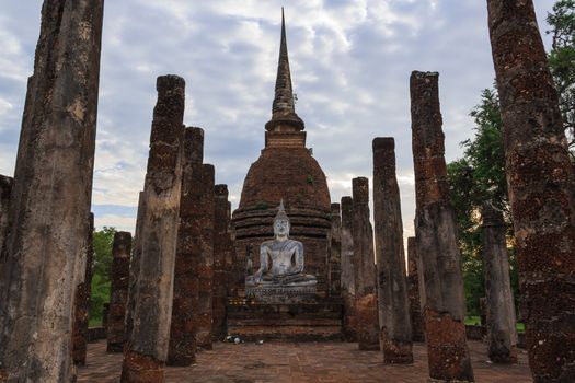 Sukhothai historical park, the old town of Thailand in 800 year ago