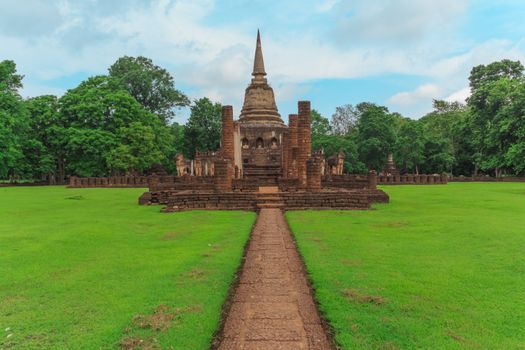 Sukhothai historical park, the old town of Thailand in 800 year ago