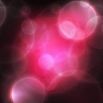 Abstract bokeh background, pink colors on dark