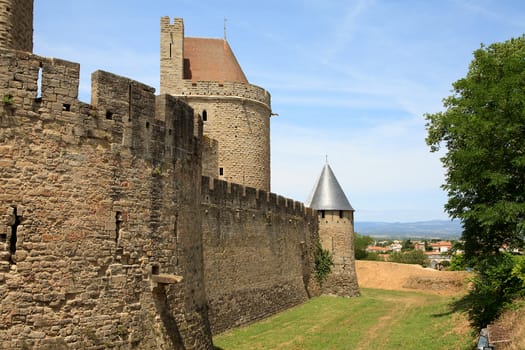 Castle of Carcasonne in France