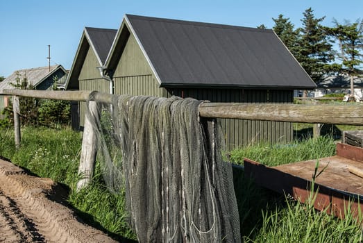 Fishing barracks in Denmark