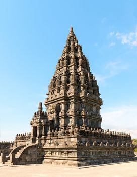 Vahana temple for to Shiva vehicle (vahana, the bull Nandi) in Candi Prambanan or Candi Rara Jonggrang Hindu temple, Java, Indonesia